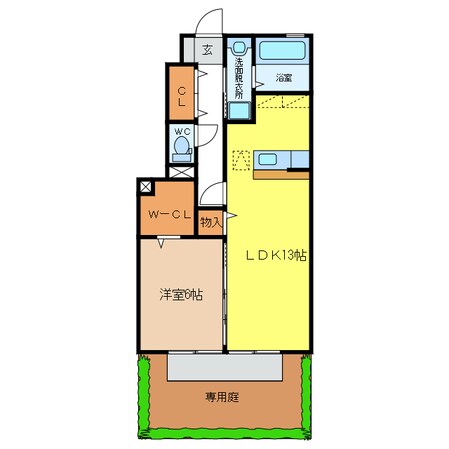 リビングタウン鵜沼 Aの物件間取画像